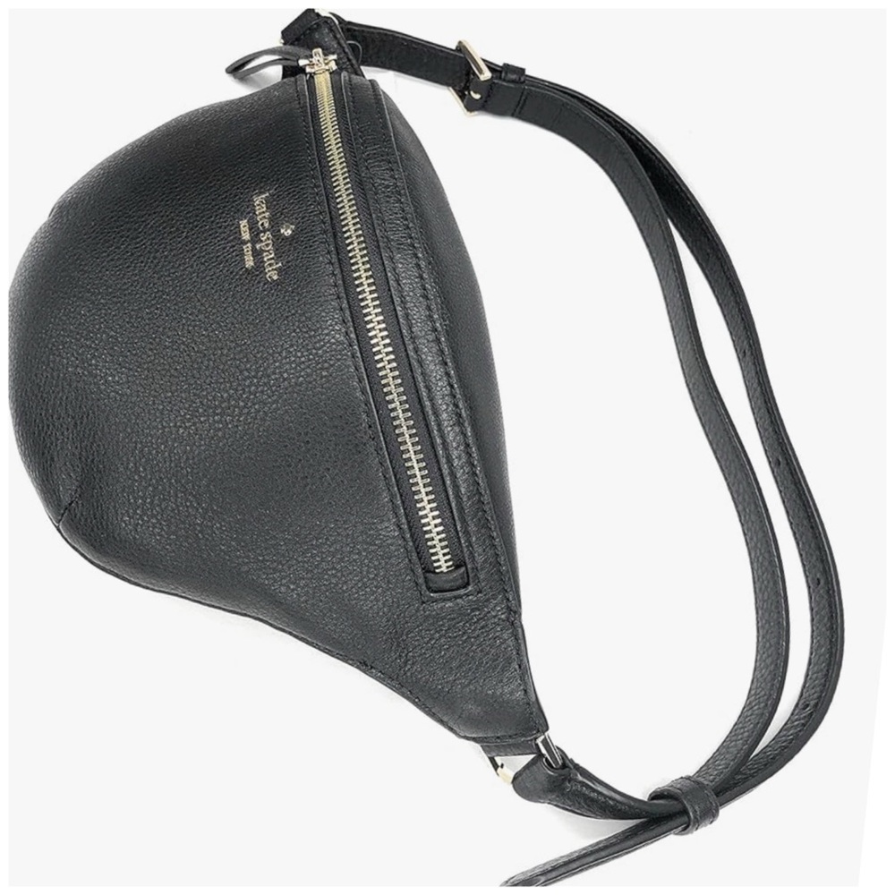 Kate Spade • Jackson Belt Bag • Black Pebbled Leather • NWT - Picture 4 of 6